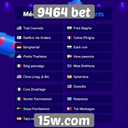 Métodos de pagamento disponíveis na 9464 bet